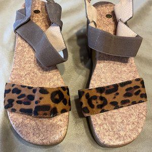 Animal Print Wedges/Sandals - Size 9 - New Without Tags